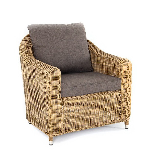 Кресло из искусственного ротанга Кон Панна соломенное 4sis