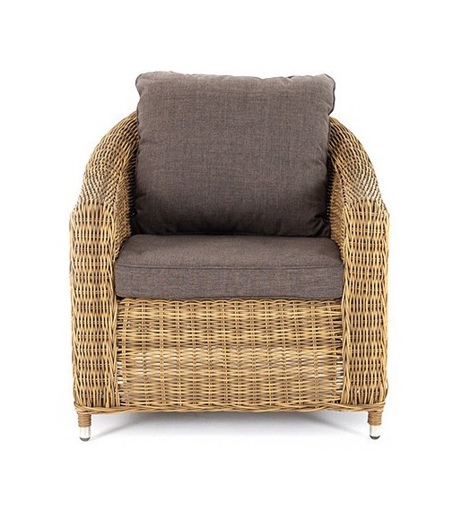 Кресло из искусственного ротанга Кон Панна соломенное 4sis