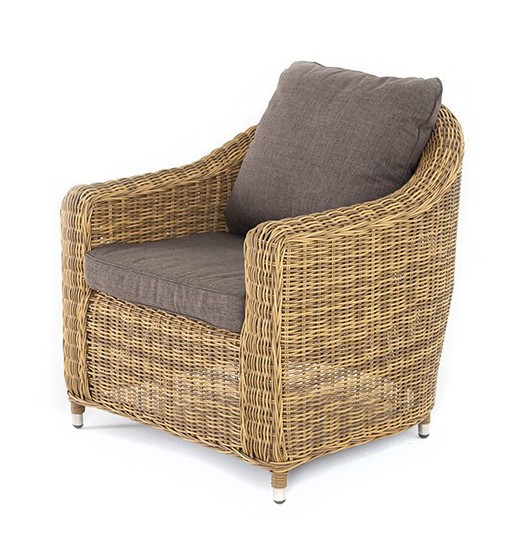 Кресло из искусственного ротанга Кон Панна соломенное 4sis