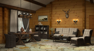 Обеденный комплект Малага Классик Rotang Lux