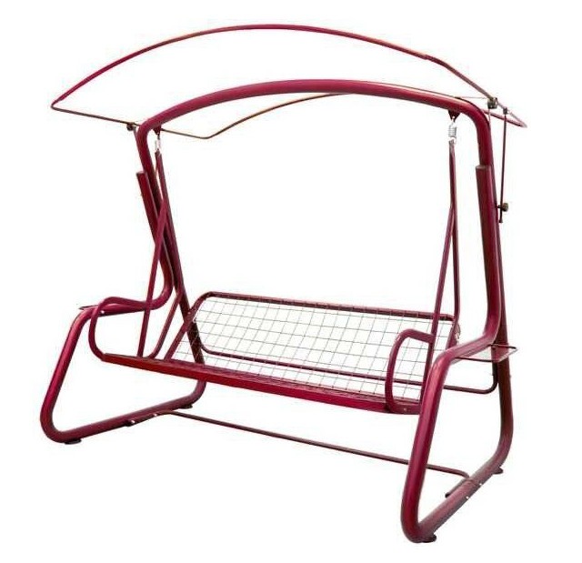 Садовые качели трехместные Оазис Люкс, бордо