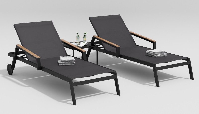 Столик для шезлонга Calma карбон Gardenini