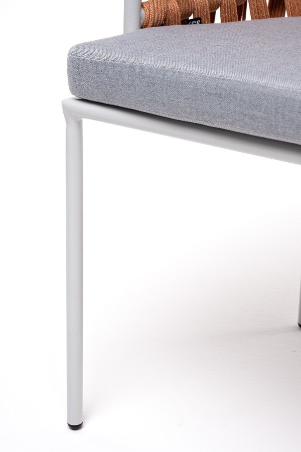 Плетеный стул Диего из роупа оранжевый 4sis