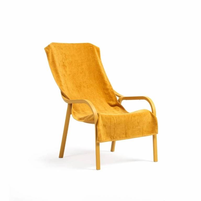 Лаунж-кресло пластиковое Net Lounge горчичное Nardi