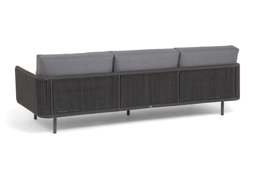 Диван 3-местный Джелло роуп темно-серый круглый 4sis