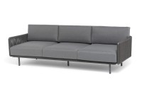 Диван 3-местный Джелло роуп темно-серый 4sis