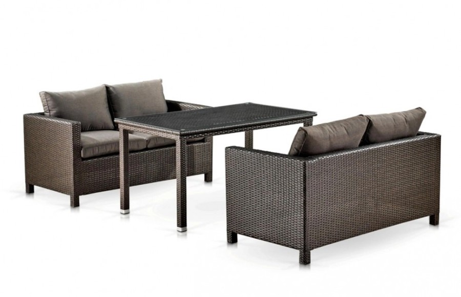 Плетеный диван S59A-W53 Brown Афина