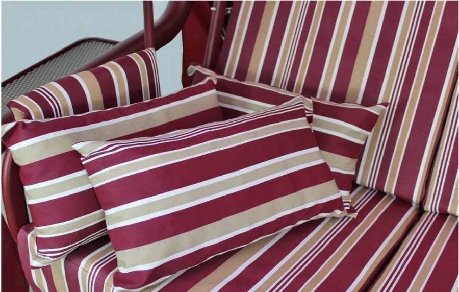 Садовые качели трехместные Элит Люкс, бордо