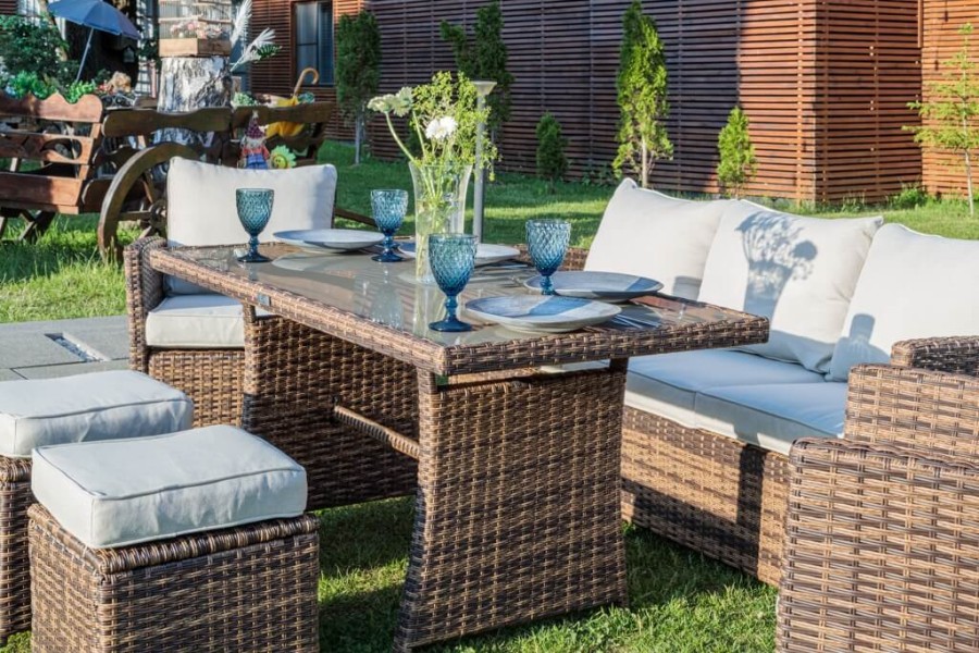 Комплект мебели ZOYA из искусственного ротанга коричневый Royal Family