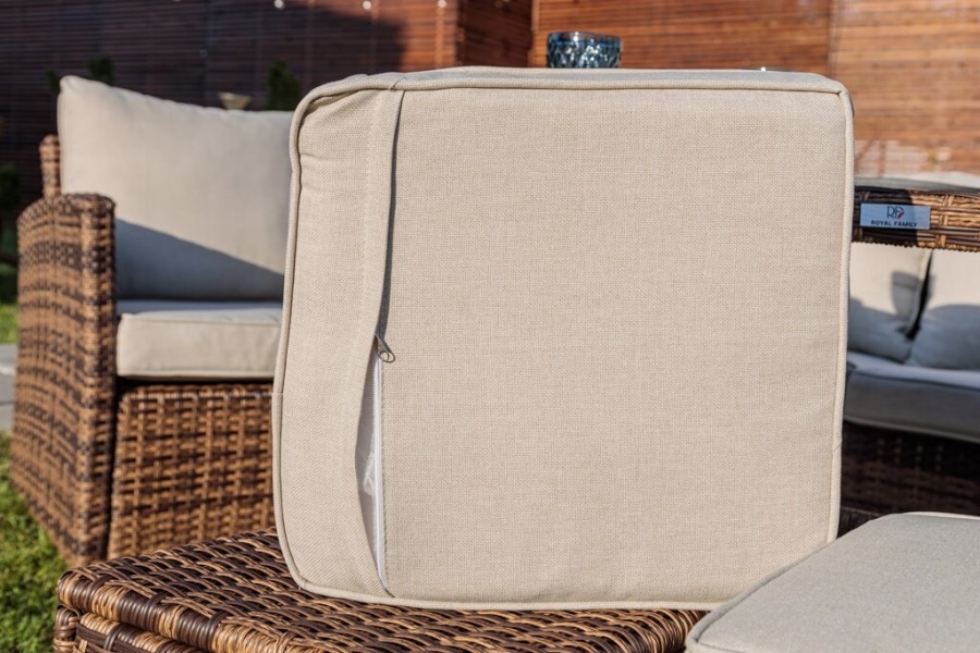 Комплект мебели ZOYA из искусственного ротанга коричневый Royal Family