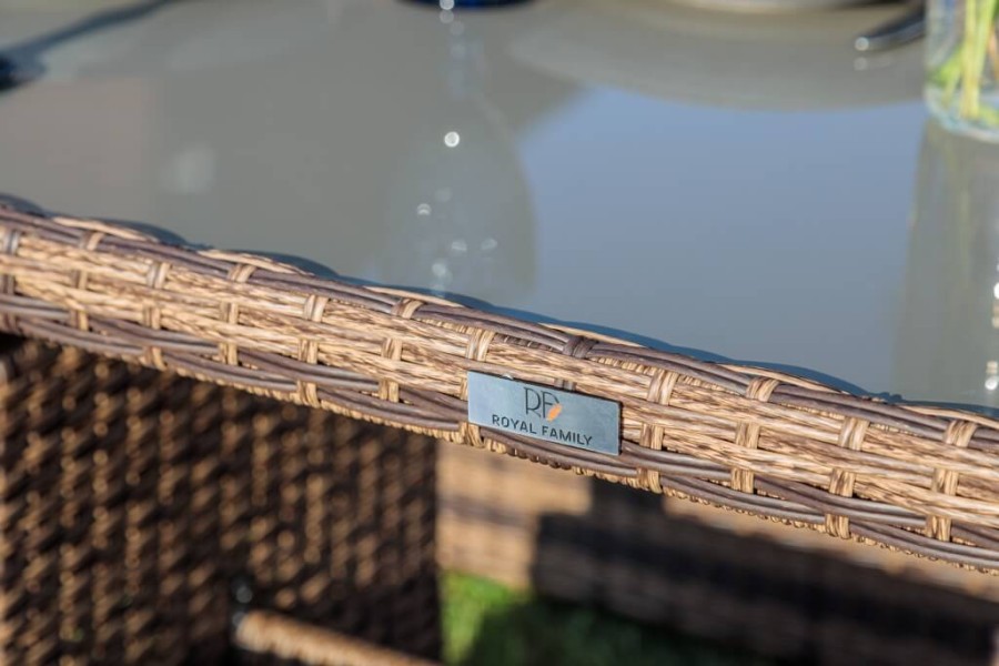 Комплект мебели ZOYA из искусственного ротанга коричневый Royal Family