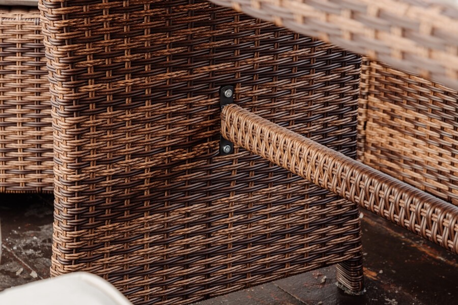 Комплект мебели ZOYA из искусственного ротанга коричневый Royal Family