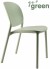 Стул пластиковый Hug зеленый шалфей Go Green Garden
