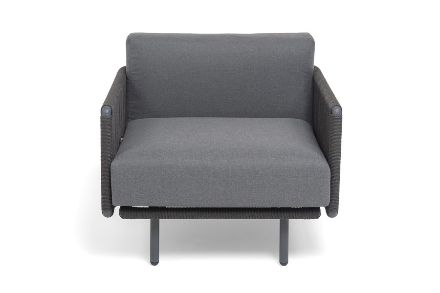 Кресло Джелло роуп темно-серый круглый 4sis 