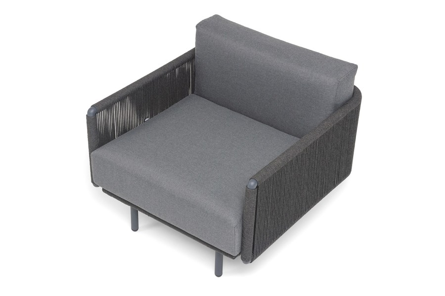 Кресло Джелло роуп темно-серый круглый 4sis 