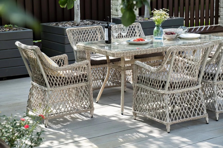 Кресло из искусственного ротанга Латте Beige 4sis