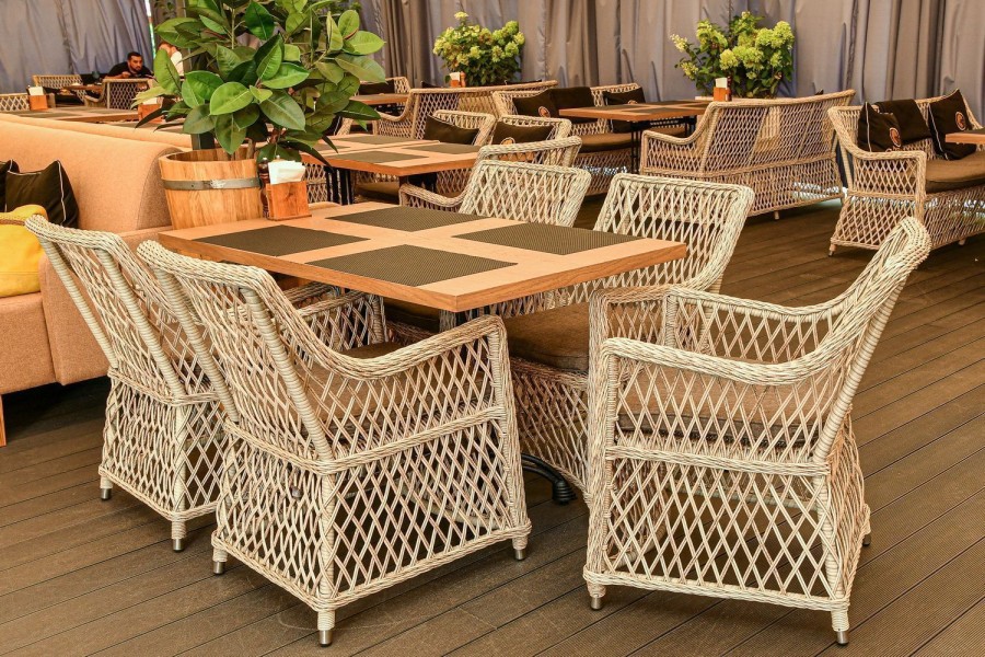 Кресло из искусственного ротанга Латте Beige 4sis