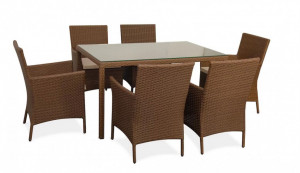 Обеденный комплект с креслами КАПРИ на 6 человек Garden