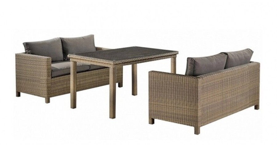 Плетеный диван S59B-W65 Light Brown Афина