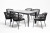 Обеденная группа на 6 персон Венето со стульями Милан темно-серый 4sis