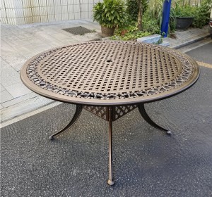 Круглый стол из литого алюминия Sardinia 137 Кит Маркет