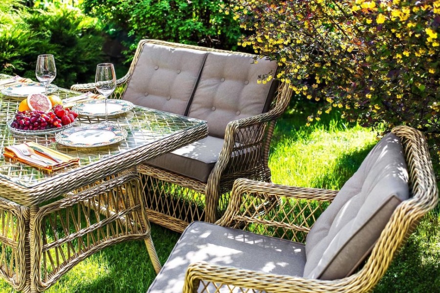 Обеденный плетеный стол Oslo Joygarden