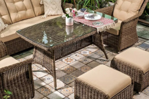 Плетеный стол Opal 150 Joygarden