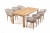 Обеденная группа на 6 персон Мадейра бежевая из дуба 4sis