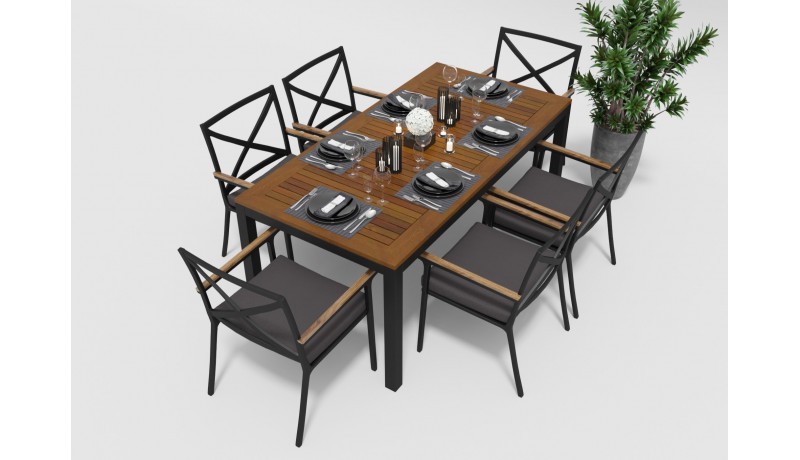 Стол Bella 180 черный Gardenini