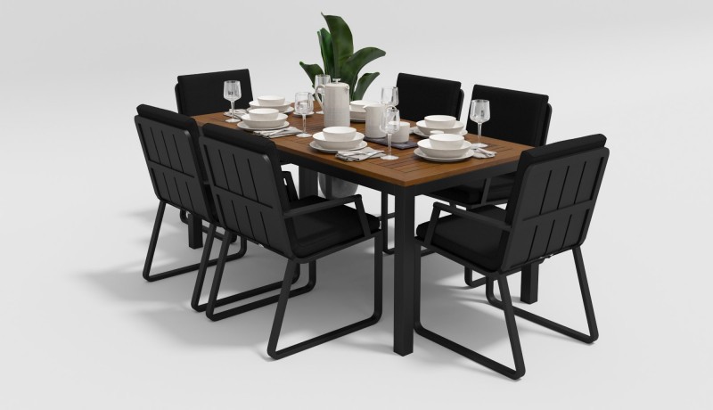 Стол Bella 180 черный Gardenini