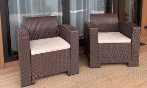 Комплект кресел LANA LUX коричневый Royal Family Комплект кресел LANA LUX коричневый Royal Family