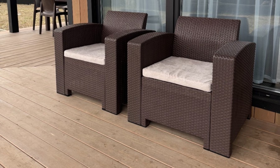 Комплект кресел LANA LUX коричневый Royal Family