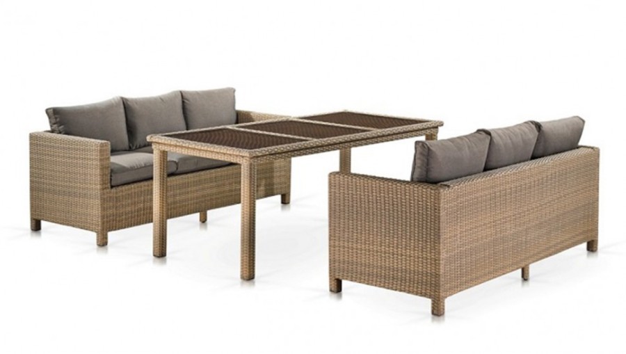 Плетеный диван S65B-W65 Light Brown Афина