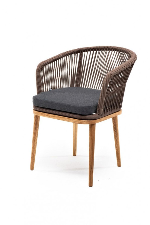 Обеденная группа на 6 персон Мадейра коричневая из дуба 4sis