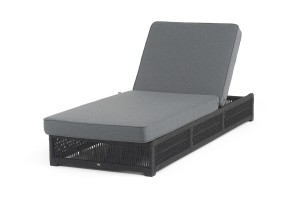 Шезлонг Ривьера роуп темно-серый круглый 4sis