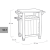 Садовый стол Unity 105 L Keter, графит 