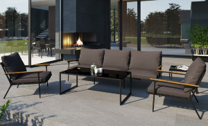 Лаунж зона Calma long антрацит Gardenini