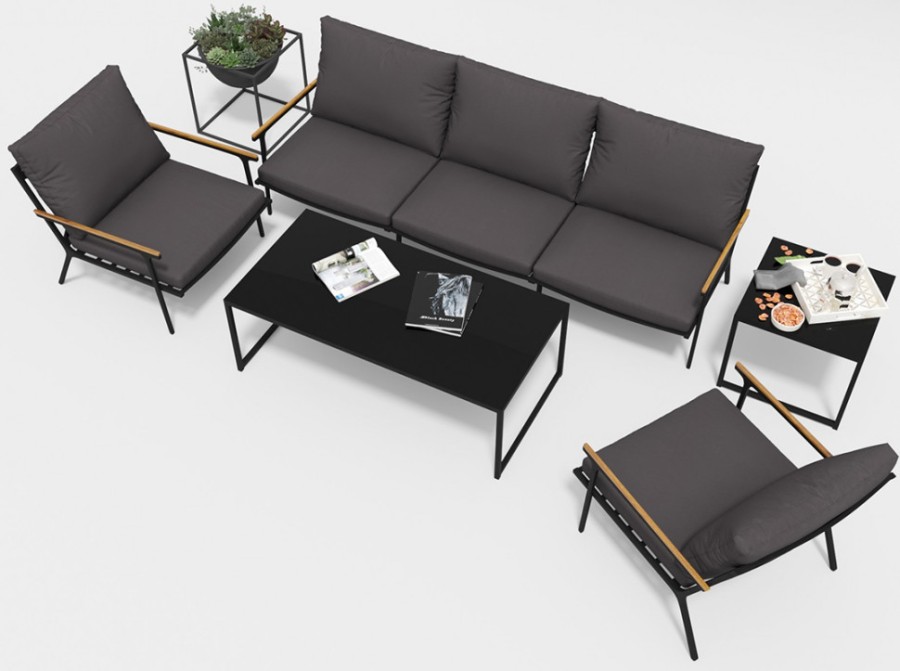 Лаунж зона Calma long антрацит Gardenini
