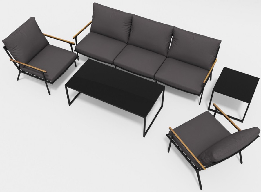 Лаунж зона Calma long антрацит Gardenini