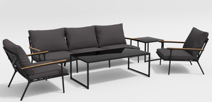 Лаунж зона Calma long антрацит Gardenini