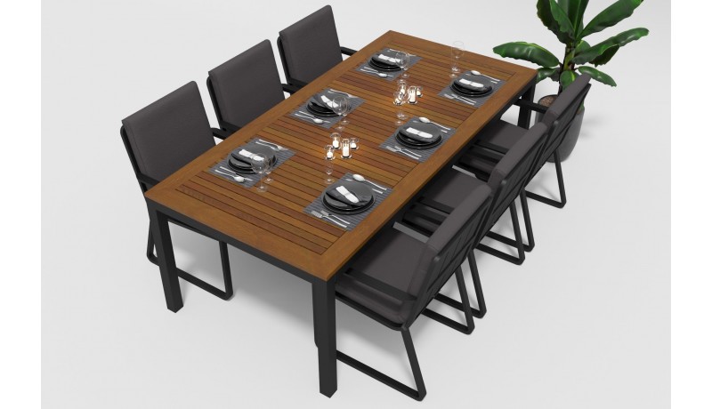 Стол Bella 220 черный Gardenini