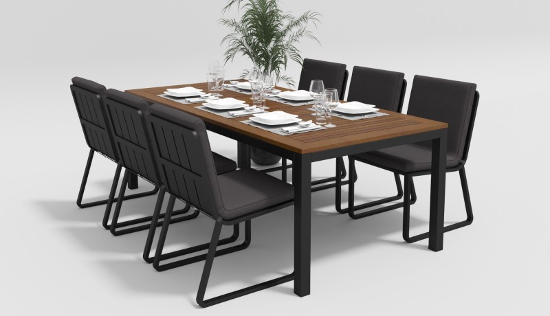 Стол Bella 220 черный Gardenini