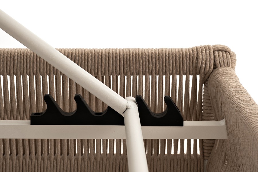 Шезлонг Ривьера роуп бежевый круглый 4sis