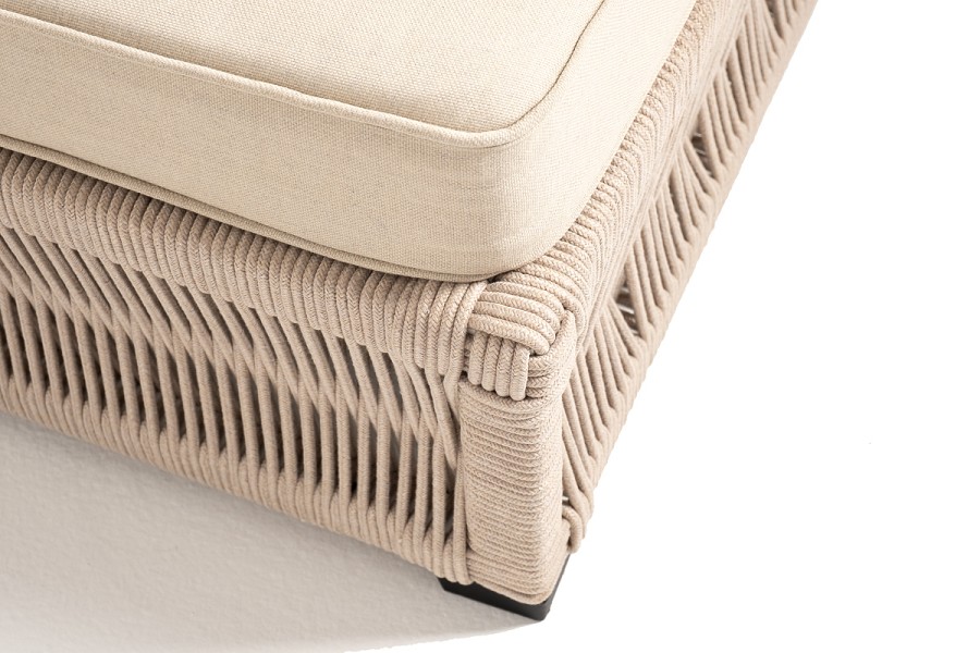 Шезлонг Ривьера роуп бежевый круглый 4sis