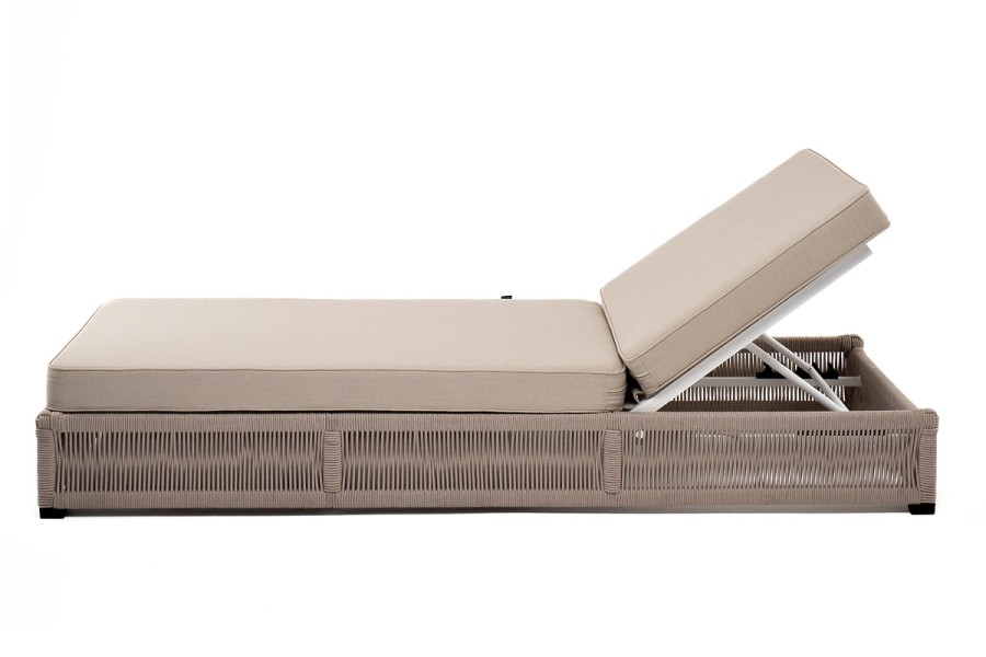 Шезлонг Ривьера роуп бежевый круглый 4sis