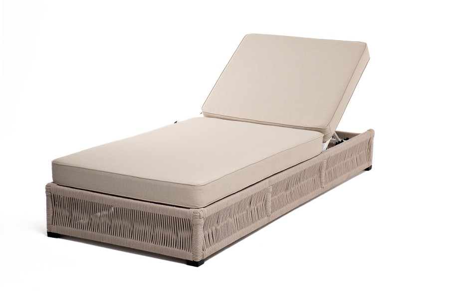 Шезлонг Ривьера роуп бежевый круглый 4sis