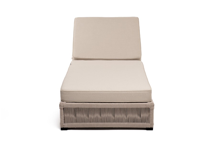 Шезлонг Ривьера роуп бежевый круглый 4sis