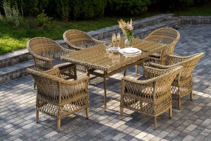 Обеденная группа Амароне 6 соломенная 4sis