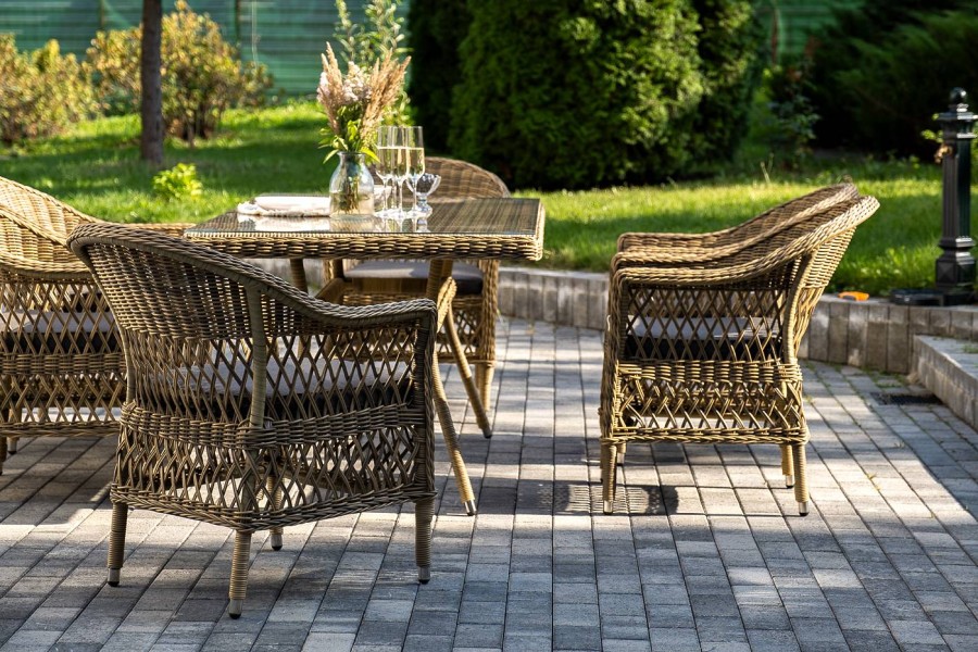 Обеденная группа Амароне 6 соломенная 4sis