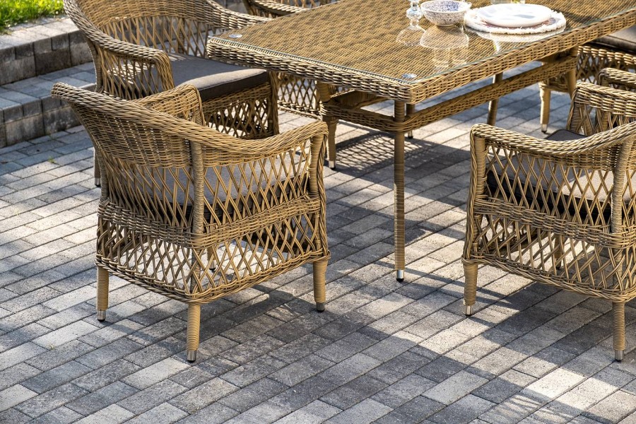 Обеденная группа Амароне 6 соломенная 4sis